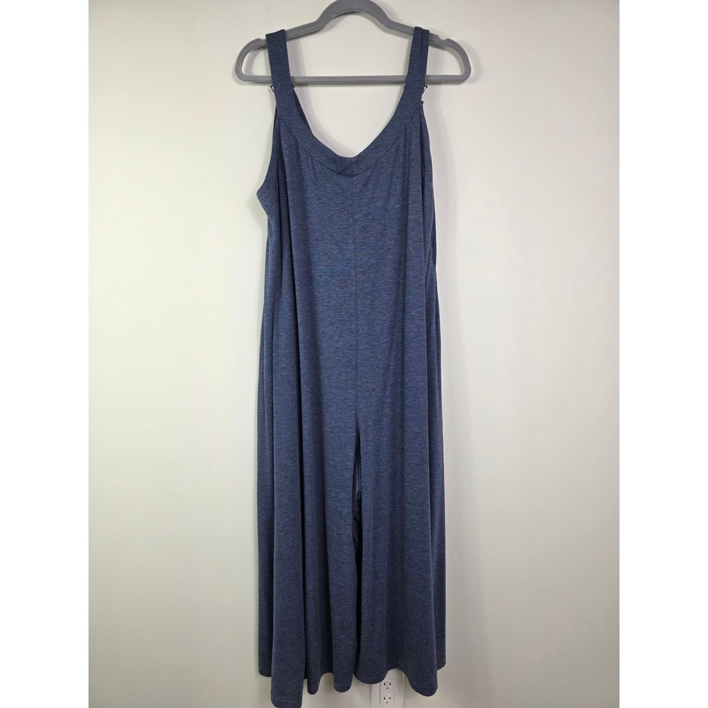 BloomChic Supersoft Wide-Leg Cami Lounge Jumpsuit Blue Size US 12 Pockets Flowy